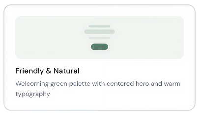 Friendly & Natural layout